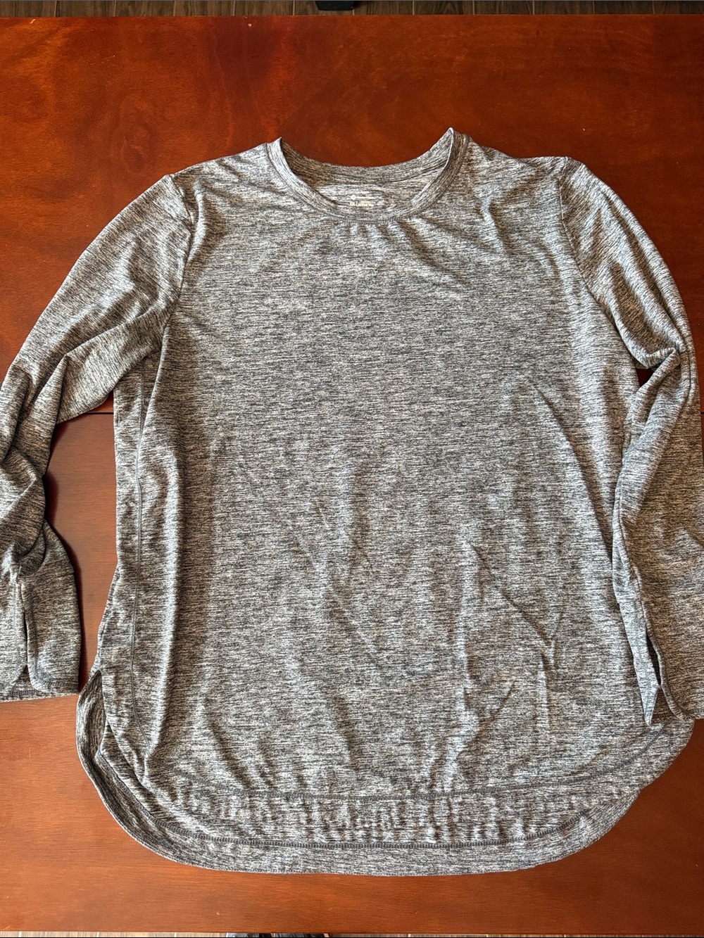 Women’s plus favorite active Long Sleeve Crewneck Tee - Heather Gray